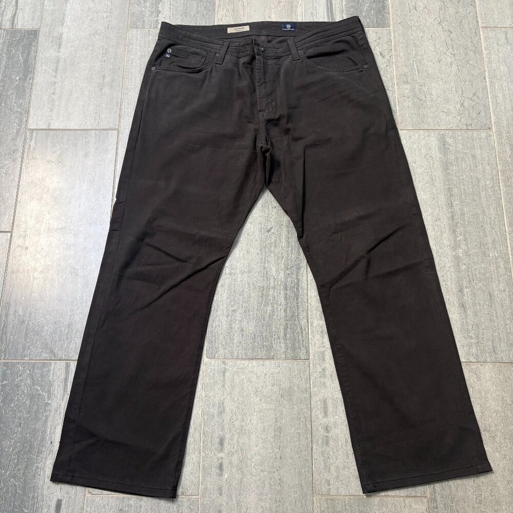 AG Adriano Goldschmied Men's Straight Jeans - Black